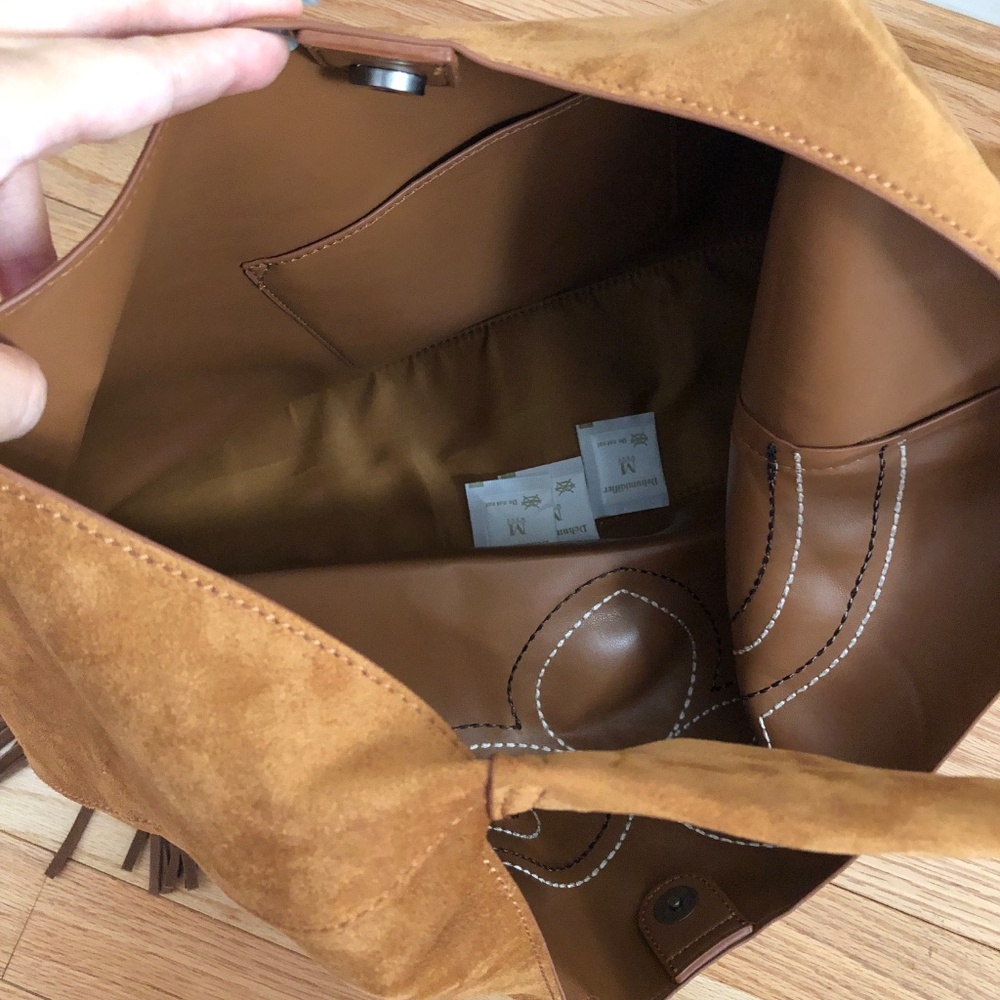 Oversized Montana West Tan Hobo Bag with Fringe NWT - Picture 5 of 9